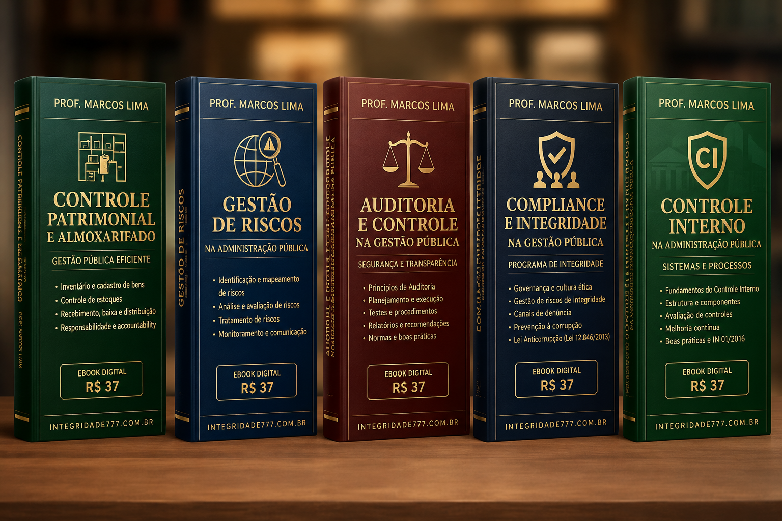 5 Ebooks — Prof. Marcos Lima